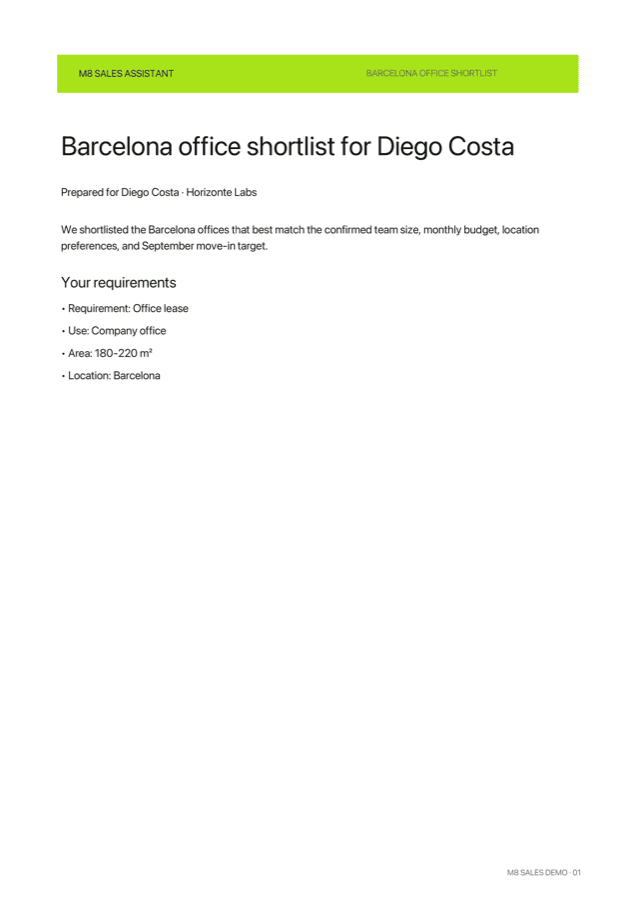 Proposal cover page